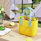 Zefer [Nuevo producto] Van Gogh Fan’s Bolso para bolsos impermeables para mujeres lindos bolsos al aire libre para viajar con bolsas de cubo amarillo, incluyendo forro interior