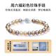 Saturday blessing S925 silver rose color pearl bracelet birthday gift X1913406 about 7mm 17cm