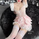 
ROSELEX sexy underwear sm master slave pajamas pure desire white silk thong men suspender stockings hip-packing pure desire pink [dress + T-pants] M size [suitable for 80-100 Jin [Jin equals 0.5 kg]] confidential shipping