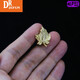 
DRJEFUN men's brooch gold/silver gold plated material men's brooch suit brooch men's collar pin gold maple leaf brooch cufflink set