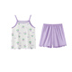 
DEESHA [7A Antibacterial Comfortable and Soft] Children's Pajama Set Spring and Autumn Girls' Middle School Sling Vest Home Clothes