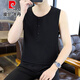 
Pier Cardan linen vest men's summer thin round neck solid color breathable cool cotton linen sleeveless T-shirt slim casual vest men 9896 khaki XL 130-150Jin [Jin equals 0.5 kg]