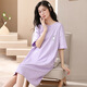 Lexi Beiluo Baumwolle kurzärmelige Nachthemd Damen Sommer Home Cartoon Set H702 170 160 (m)