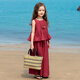 
Tutu Little Elephant Girls Suit Summer Children's Vest Pants Parent-Child Thin Two-Piece Set Murray 130 Height About 130cm