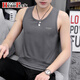 Mojy Herren-Kleidung 2025 Neues Weste Inner Basis-Hemd Pure Cotton Unerformed Youth Fitness Outdoor Wear Middle School Schüler Group 08-M9708 White + M9793 Black M Empfohlen 85jin [Jin gleich 0,5 kg] bis 100jin [Jin gleich 0,5 kg]