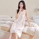 
Yalu pure cotton nightgown for women in summer 2025 new style with chest pad mid-length skirt for loose women's pajamas can be worn outside home clothes 25041 [comfortable and breathable 100% cotton] L [Recommended weight 100-120 Jin [Jin equals 0.5 kg]]