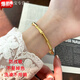 KZD Old Phoenix 999 Pure Gold Bamboo Geometric Bracelet New Chinese Style Niche Creative Bracelet Temperament Versatile Bracelet Women Bamboo Bracelet Gold