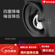 Shark fin sound insulation earbuds super endorsement ultra noise reduction and snoring and noise prevention Simple-gray 9901-2 pairing (eye mask + storage box)