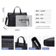 POLO briefcase men's soft leather business handbag 14/15 inch computer bag business trip briefcase meeting document bag