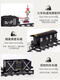 
Simulated high-speed rail parking lot children's long electric train set track alloy steam train model toy B retro train 13575 + with 3 carriages + duplex official standard