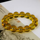 Famous Amber Bracelet Men's and Women's Burmese Gold and Blue Bracelet Natural Unoptimized Burmese Amber Accessories Birthday Gift for Boyfriend