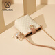Aokang Bag Women's Women Bag Cowhide 2025 Новая модная сумка для ведра легкая роскошная сумка для плеча на плечо подарок на день рождения для подруги и жены