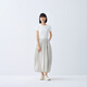 MUJI IDEE Women's Plain Lantern Skirt Long Skirt Women's Skirt Women's 25 Summer Style GA53CC5S Light Gray One Size