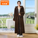 
Winter home brand fur 130CM extended imported mink coat for women whole mink hooded mink coat 2025 new style brown L 120Jin [Jin equals 0.5 kg] below