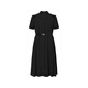 
Kelai Tier Kelai Tier 2025 summer new acetate classic shirt collar waist business dress for women black M