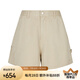 JNBY【商场同款】25夏新品短裤女宽松阔腿裤5P5E12190 287/黄卡其 M