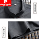 Pierre Cardin Dad Sommeranzug 2025 Neues Opa kurzärmelig neuer chinesischer Stil chinesischer Stil Tang Anzug Ice Seidenkleidung Vatertag Geschenk hellgrauer Anzug [Top + Hosen] S 165/3890-115jin [Jin ist gleich 0,5 kg]