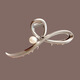 BARY REEF11cm cool feeling large metal grabber hairpin 2025 new back of the head shark clip a pearl silver