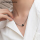 Armani necklace fashion bead transfer bead small waist clavicle chain necklace EGS2844040 men's black
