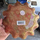 咏幻A694果盘彩花圆盘果盘有机玻璃盘子盘水果碎花22cm a694-3号色-粉色荷花22cm 49055