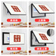 Yonghuan New Chinese-style meter box decorative painting without punching in living room and dining room hanging painting Modern simple strong and weak power switch cover painting 01 - Fulu Linmen 1365 40*30 (can accommodate 33 width*22 height) Piano black