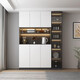 Sideboard cabinet wall integrated display cabinet modern simple storage cabinet household wine cabinet tea cabinet storage storage cabinet style 15280*40*220 SF Express installation