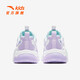 ANTA Children's Sandals, Girls' Shoes, 2025 Summer New Knob Buckle Breathable Frame Shoes, Baotou Beach Shoes Anta White/Light Mist Purple/Mint Blue-1 37