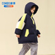 Kangbo children's down jacket boys' medium and long thickened new style loose and stylish winter jacket for middle and large children and teenagers yellow 1130 150