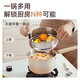 SUPOR thickened 316L stainless steel milk pot, uncoated baby food pot, small soup pot, universal for gas stove and induction cooker, with 316 steamer, thickened 316L 18cm