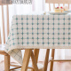 Tablecloth cover thickened plaid tablecloth fabric small fresh square household pastoral coffee tablecloth cotton linen tablecloth cover cloth colorful red + plaid + lace 90*90 (can be used as a cover)