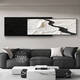 Pupan Schwarz -Weiß -Stil minimalistische Wohnzimmersofa Hintergrund Wanddekoration Malerei Abtrakte Malerei Sinn Mural Wörterbuchstil B Style 33*80+26*80 = überlappende Gesamtlänge 12035 mm Aluminium Aluminium