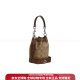 CoaCH (COACH) Dempsey 14 Classic retro old flower drawstring PVC leather bucket bag one-shoulder hand crossbody bag fan basic package (bag + dust bag)