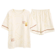 
Pioneer 2025 new style Woodpecker summer pajamas for women pure cotton short sleeve shorts thin sweet home clothing two-piece set YZT9859 short sleeve set XL code [recommended 120-140Jin [Jin equals 0.5 kg] wear] average size