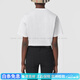 BURBERRY (BURBERRY) Fashionable and versatile [Summer] Loose checked pockets, rotator sleeves T-shirt for women, white, white XXS original gift bag + original gift box