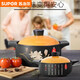 
Supor casserole induction cooker special stew pot gas stove universal soup household clay pot ceramic casserole small casserole rice noodles stone pot yellow induction cooker gas dual-use 6-9 people 691cm