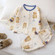 
Children's pajamas set new summer A-class cotton yarn boy pure cotton girls long-sleeved home clothes 15xk409 MS13 110 cm