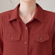 Xuanchun Guangdong Puning Women's Shirt Middle-aged Single Top Middle-aged Mom Spring and Summer Fashionable and Strong Sleeve Women 9856 Coffee XL (100-117Jin[Jin equals 0.5 kg])
