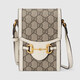 
Gucci (GUCCI)[618] Women's Bag GG Marmont Mini Leather Crossbody Bag White Bucket Bag Baccarat 1955 Mobile Phone Bag White 625615 92TCG 9761