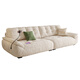 Pashaman domestic subsidy cloud sofa hair art small living room cream style chenille sofa multi-function 2630ZF regular model 2.8 meters more seats chenille TY74 down + light elastic cotton + violet + bamboo charcoal sponge