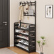Small craftsman shoe rack doorway multi-layer household integrated clothes rack dormitory rental room simple shoe cabinet storage rack 3 layers 60cm