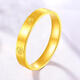 Lossot birthday gift for girlfriend pure gold 999 meter gold ring female 5G hard gold closed solid ring ring
