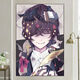 TVAJ2025 Hochdiffer Literaturmeister Wildhund-Diamant-Malerei Full Diamond Neue rahmenfreie kreative dekorative Malerei YS9898 Runde Diamant-Canvas 70x90 cm+Werkzeug