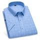 Gy Yageol Camisa de manga corta Summer Nuevo algodón de algodón puro para hombres Camiseta de algodón de algodón de mediana edad de mediana edad Dad DX6622 38