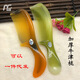 Jiamei Tendon de bœuf épaissi des peignes de cheveux plis de cheveux continu peigne les cheveux raides massage de cheveux bouclés grandes dents larges dents denses denses anti-statique 3878 + 3876