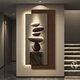 Mopai Stone läuft das Eingang dekoratives Gemälde moderne leichte Luxus bedeutet gute Korridor-Hängemalereien in die Tür LED Leuchtlampe Malmalereien Steinläufe D Modell 100*200cm80*200+80*167 Plug-in-Modellmodell