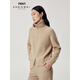 Zhenbei ZB/Jianbei thickened pure cashmere sweater women's lapel long-sleeved double zipper knitted cardigan jacket 2025 new product 31320 natural color thick section 2XL (115)