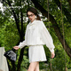 
JORYA weekend 24 summer new romantic bud tie-length sports hooded waist-hugging loose jacket EJWEBQ70 white - coat S