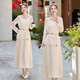 Ehangy International Light Luxury Dress Set New Small Flavor Style Lace Embroidered Top Sling Skirt Two-piece Set Picture Color [High-end Gift Box] XL