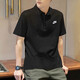 Nike official website official T-shirt men's and women's summer POLO shirt couple pure cotton half-sleeved top lapel casual sports short sleeves FN3895-010 S
