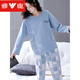 Yalu-Pyjamas für Frauen im Frühling Winter Pure Cotton Langarmhosen Heimkleidung 2025 Neuer Freizeit-Frauenanzug XB9923-WHOMEN MODELL M CODE 80-100JIN [JIN entspricht 0,5 kg]